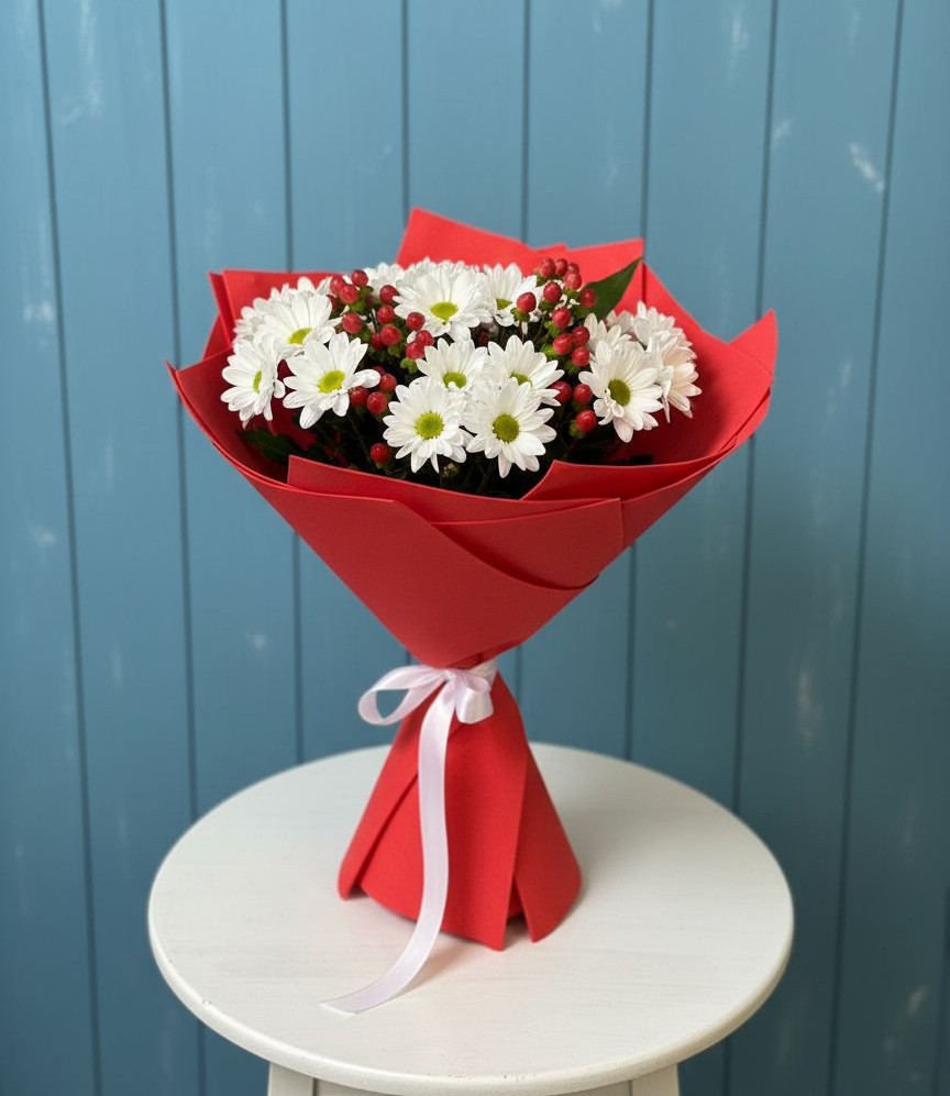 Букет цветов из: Хризантемы в Селявном