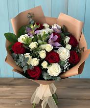 Букет цветов из:  Розы и Альстромерии в Селявном