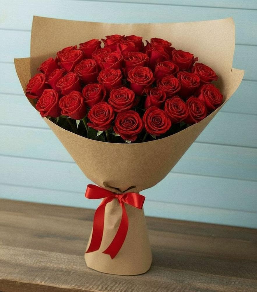 Букет Красные розы Милано в Селявном