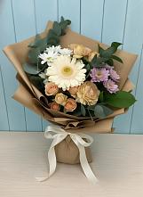 Букет цветов из:  Герберы и Хризантемы в Селявном