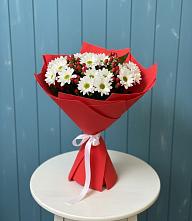 Букет цветов из:  Хризантемы #REPLACE_PRED# Селявном