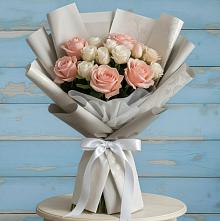 Букет цветов из:  Розы #REPLACE_PRED# Селявном
