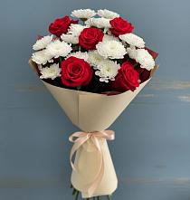 Букет цветов из:  Розы и Хризантемы в Селявном