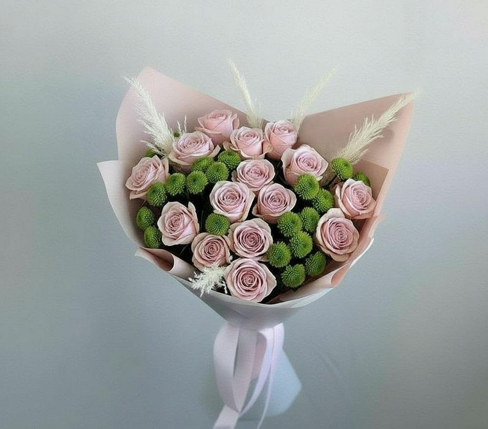 Букет цветов из: Розы и Хризантемы в Селявном