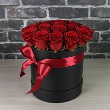 Цветочная композиция из Розы в шляпной коробке в Селявном