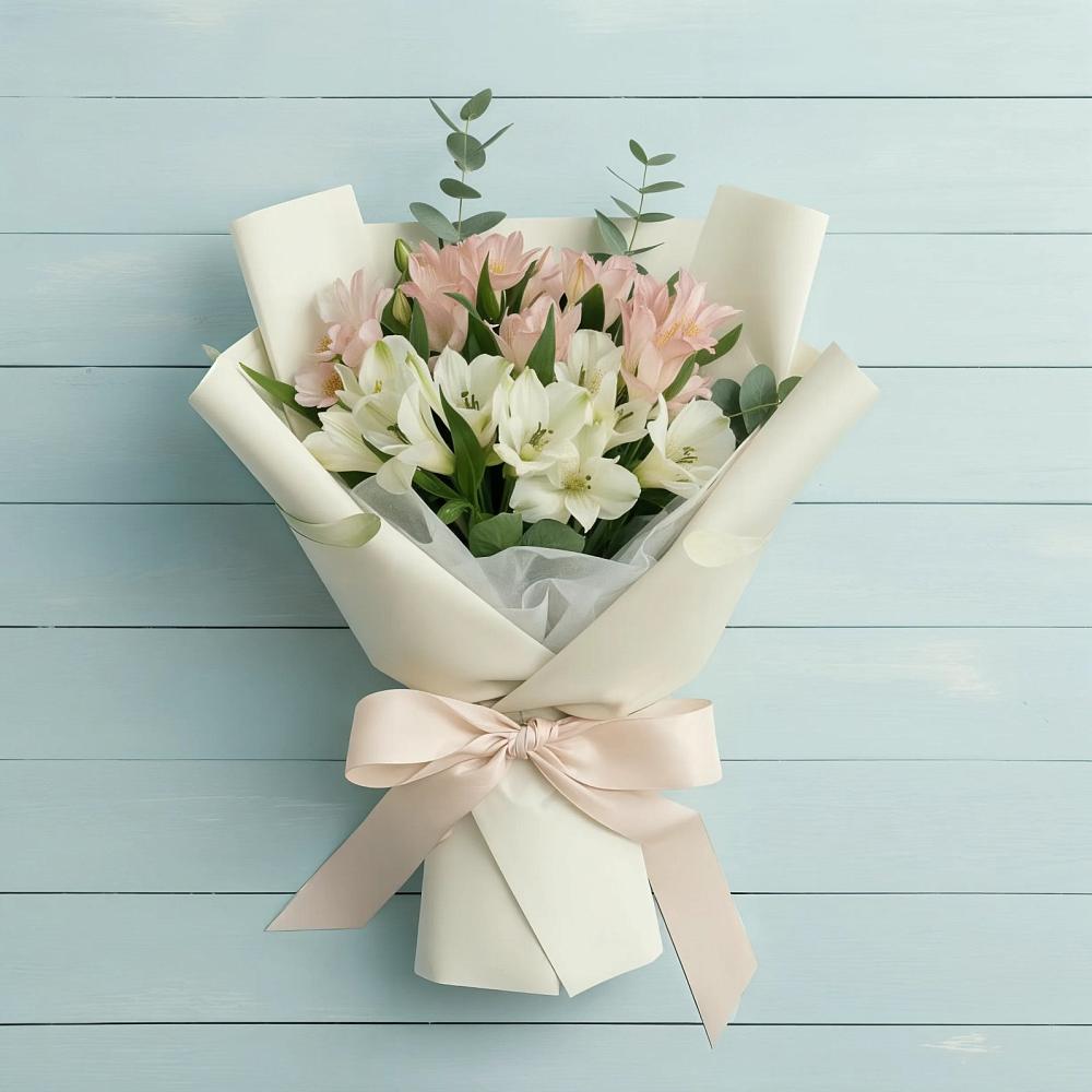 Букет цветов из: Альстромерии в Селявном