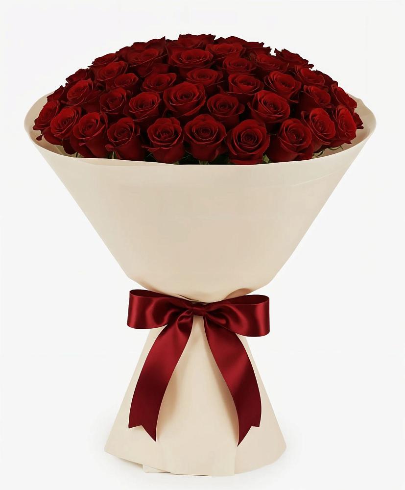 Букет 101 Бордовая роза Блэк Бакарра в Селявном