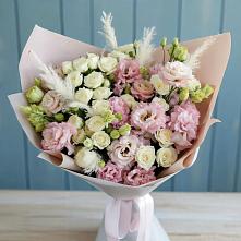 Букет цветов из:  Альстромерии и Розы в Селявном